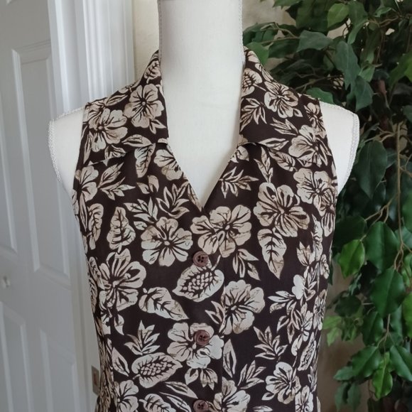 LIKE NEW Coldwater Creek Beautiful Floral/Tropical Print Dress - Picture 2 of 5